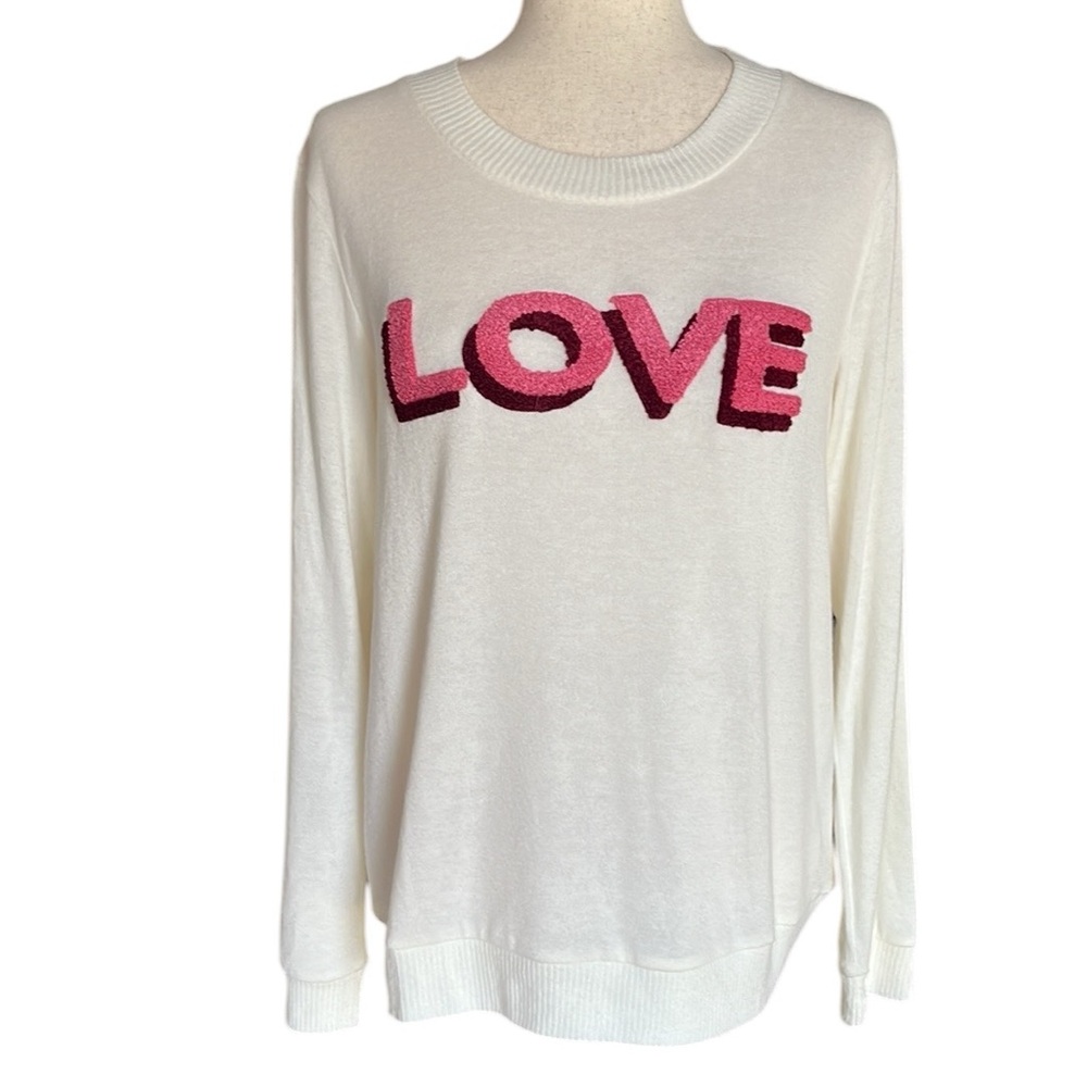 Bobeau Love Crewneck Sweater